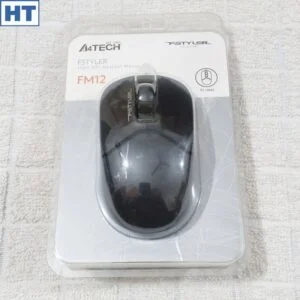 A4Tech Fstyler USB Mouse (FM12) – (Black) – 1000 dpi – 3 Buttons – Wired – Charming Haziq Tech