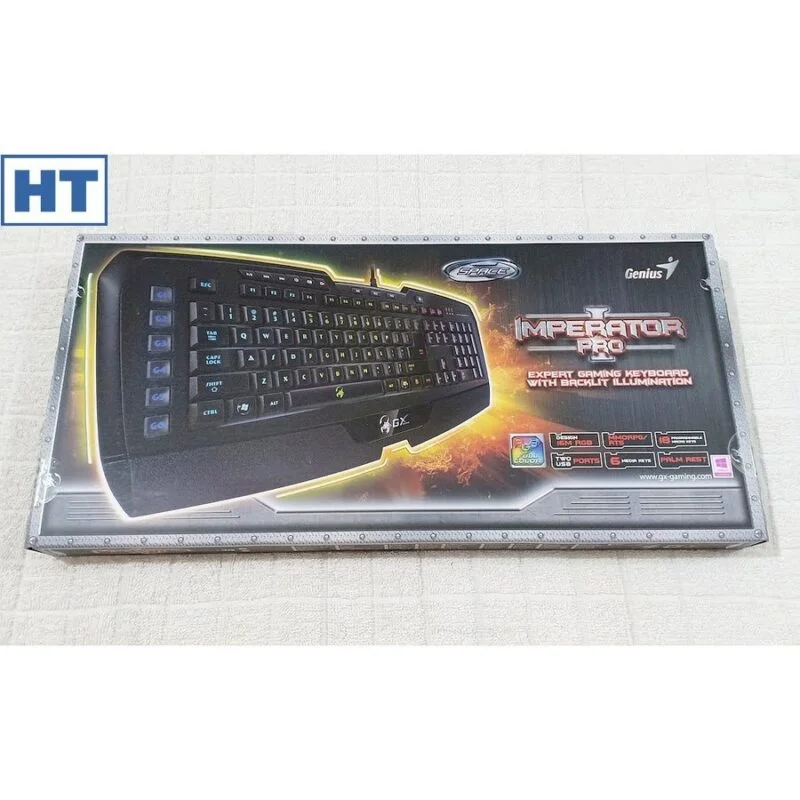 Genius GX Gaming Keyboard (Imperator Pro) – RGB Backlight – 6 Macro Keys – 18 key anti ghosting – (Black) Haziq Tech 2