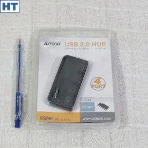 A4Tech USB 2.0 Hub (HUB-64) – Slim & Compact – 4 ports for USB devices – for Laptop, PC & Mac Haziq Tech