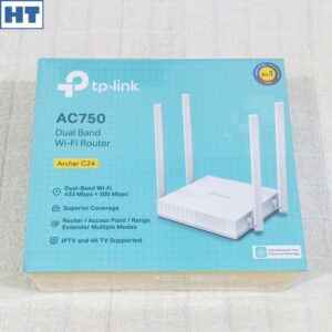 TP Link WiFi Dual Band Router (Archer C24) – 733 Mbps – AC750 – 4 Antennas – Wi Fi 5 – Compact – Multi Modes – Range Extender Haziq Tech