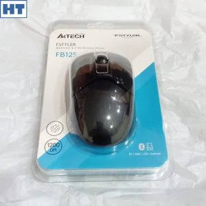 A4Tech Fstyler Bluetooth Mouse (FB12S) (Black) – Dual mode (BT & 2.4G Wireless) – Silent Clicks – 3 Buttons – 1200 dpi Haziq Tech