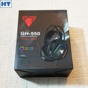 Jedel GH-550 USB Gaming 7.1 Sound Headphones (Black) – Colourful Light – Headset with Mic – Auto Adjustable Headband Haziq Tech 2