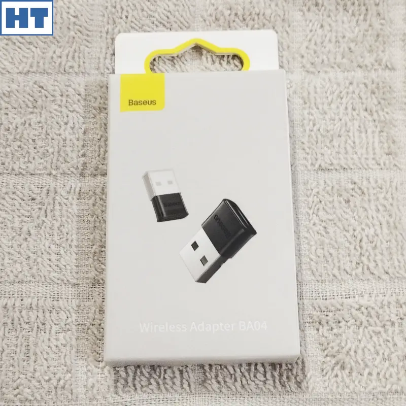 Baseus BA04 Mini Bluetooth 5.0 Adapter (dongle) – USB receiver transmitter  (Black) – USB 3.0 – Plug & Play – for PC or Laptop – Haziq Tech